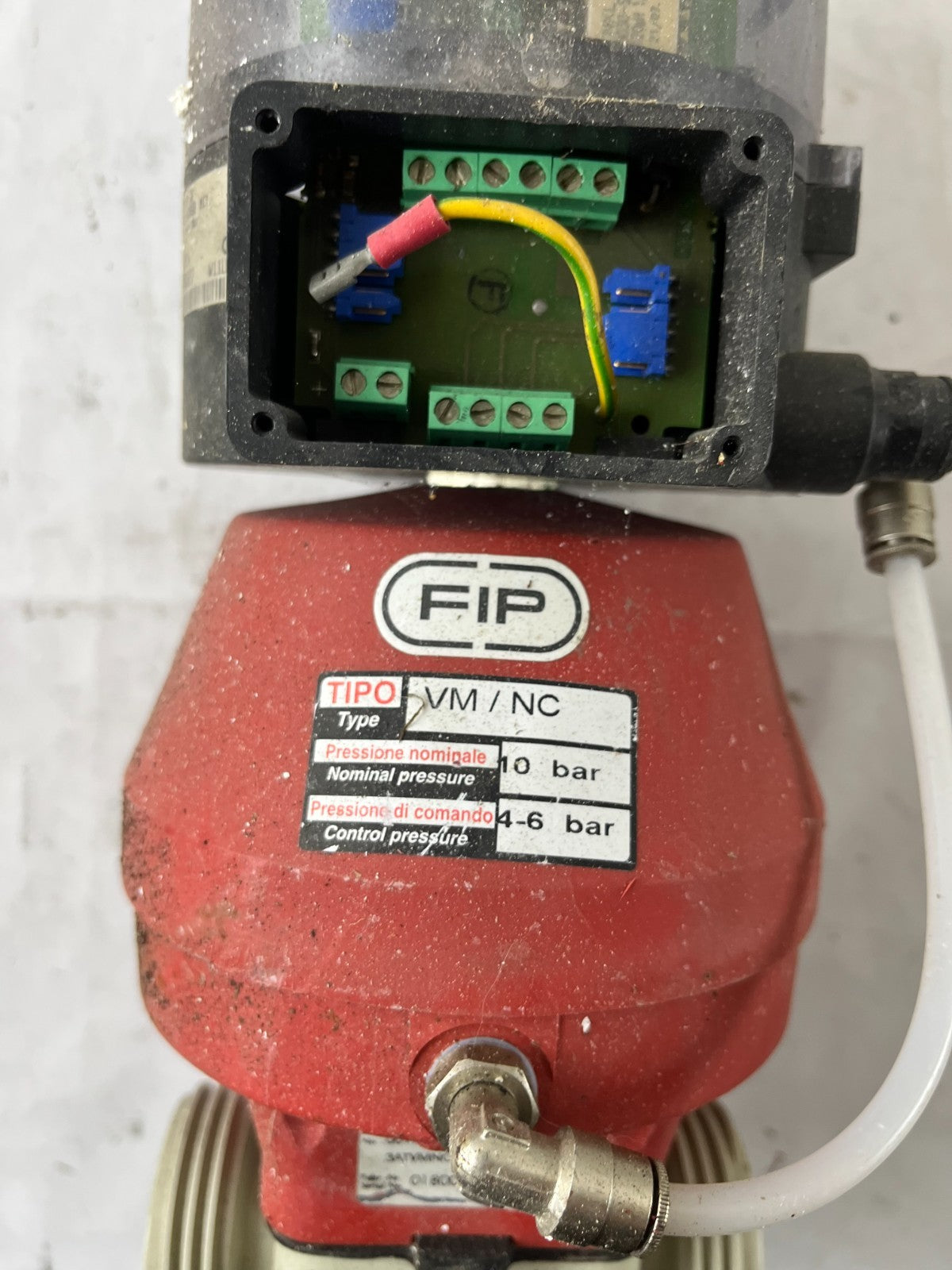 FIP VVM/NC Pneumatic Diaphragm Valve DN25 PN10 EPDM Smart Positioner Used Spare