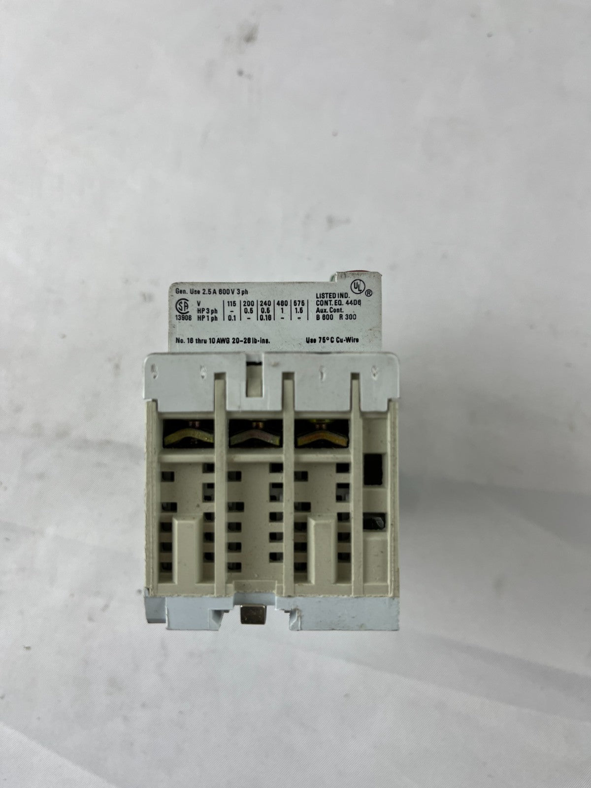 Danfoss CTI 25 Motor Circuit Breaker 0.40–0.63A Thermal Overload Relay Used