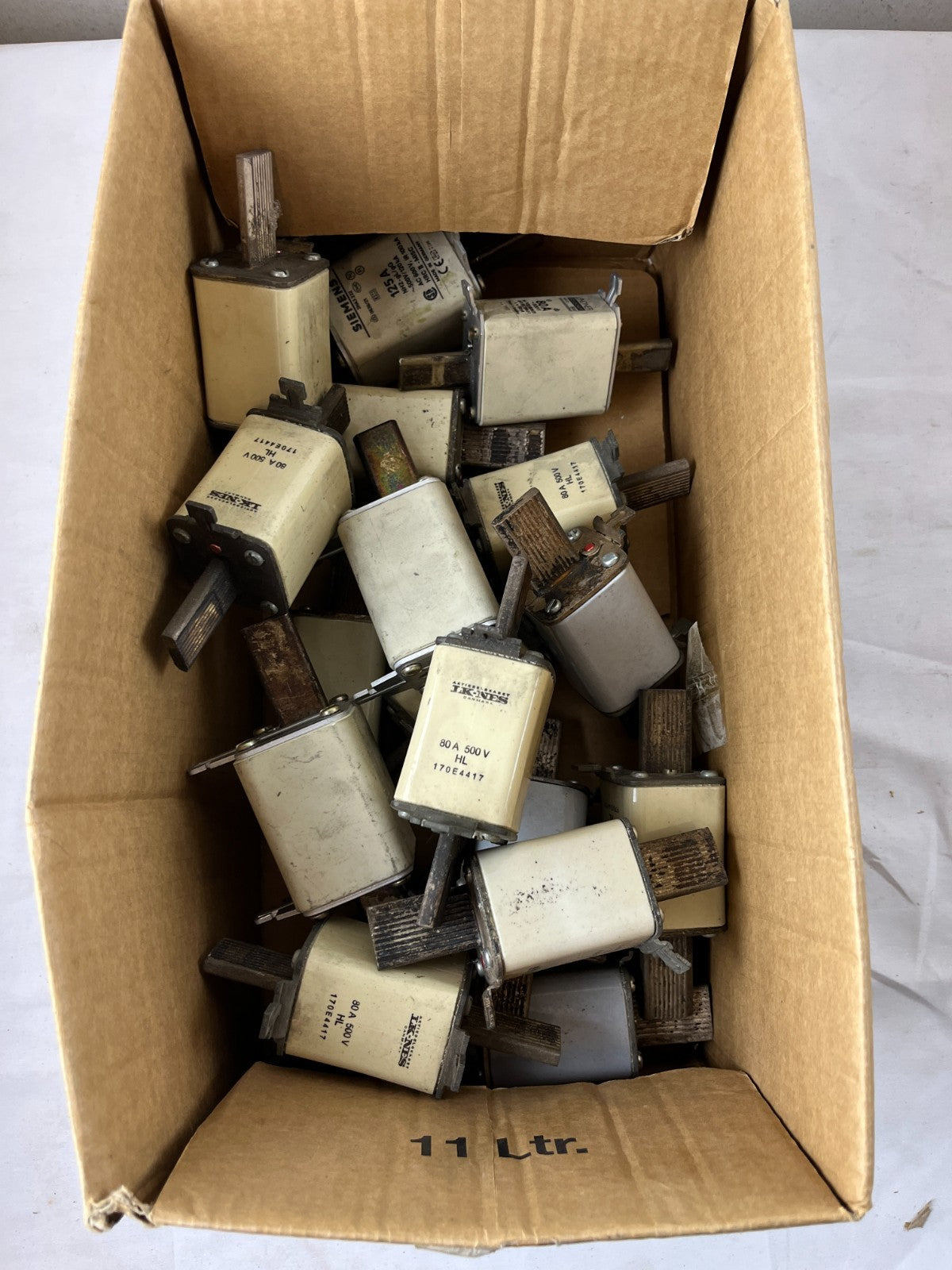 Siemens Teknis NH Fuse Link Lot 80A 125A 500V Used Huge Bundle Spare Parts