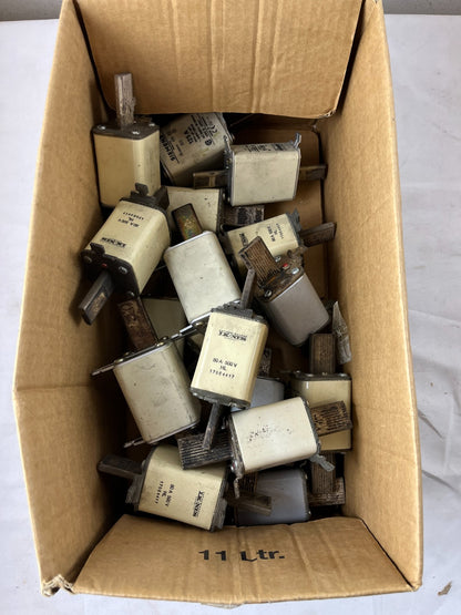 Siemens Teknis NH Fuse Link Lot 80A 125A 500V Used Huge Bundle Spare Parts