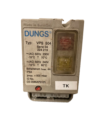 Old Dungs VPS 504 Gas Valve Proving System - 230/240V, 500 mbar, IP54, Germany