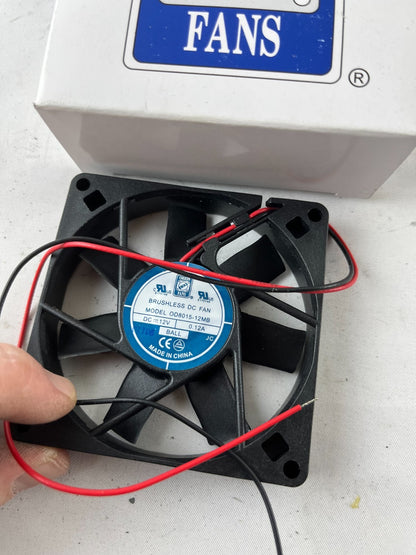 Orion OD8015-12MB Brushless DC Cooling Fan 12V 0.12A Ball Bearing New Spare