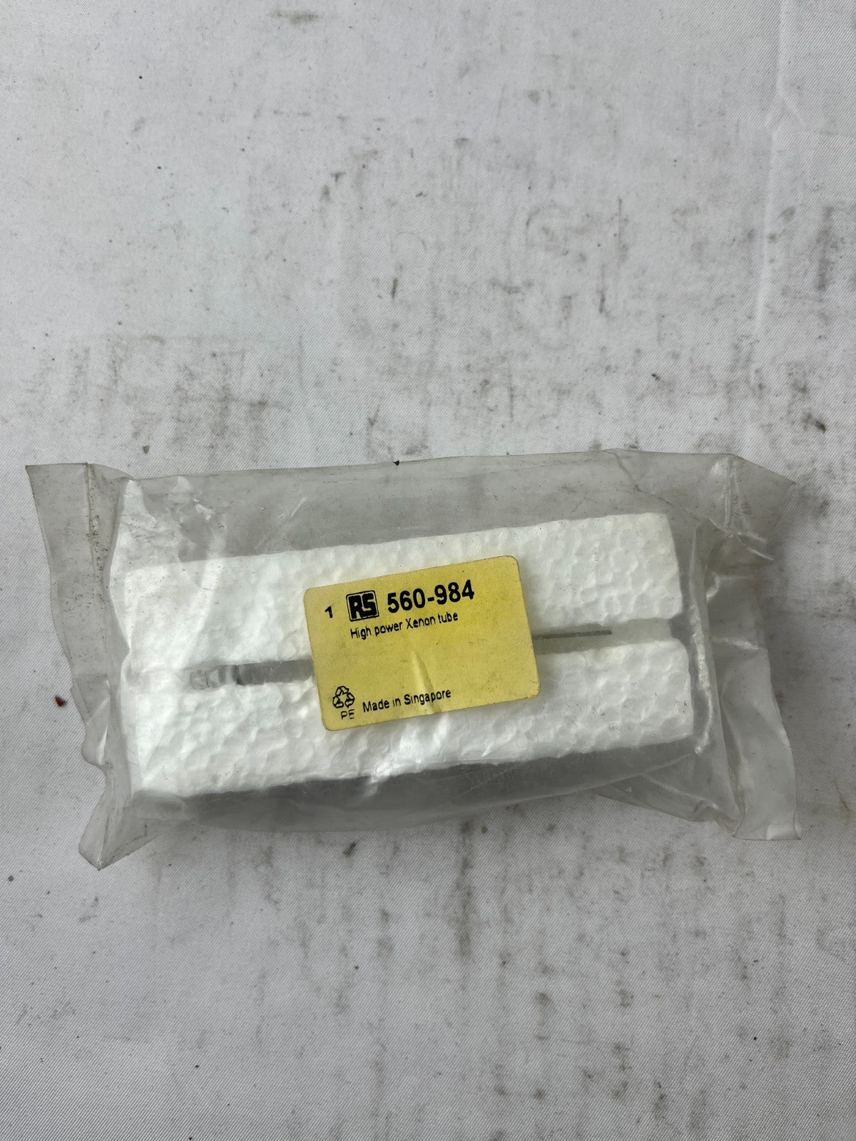 RS 560-984 High Power Xenon Flash Tube Lamp Strobe New Old Stock Spare Unit