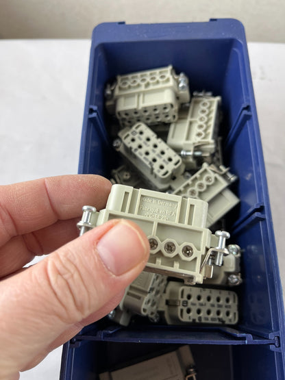 Harting Han 10A-F 16A 250V 10 Pole Inserts Bundle Used Mixed Spare Parts