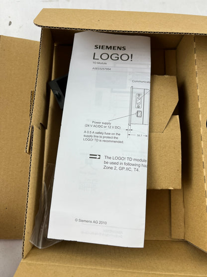 Siemens LOGO! TD Text Display 6ED1 055-4MH00-0BA0 with Mounting Accessories New