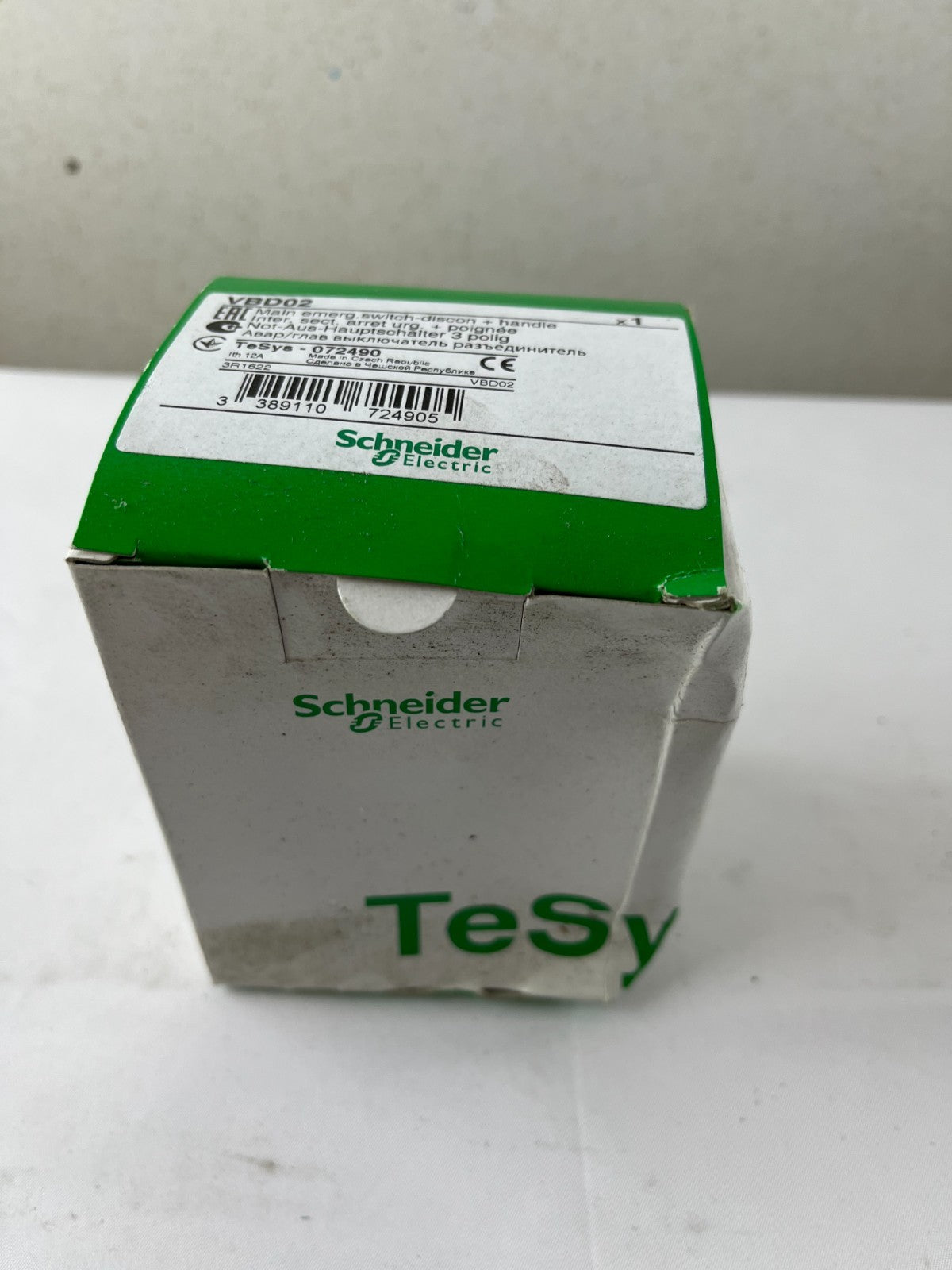 Schneider Electric VBD02 TeSys Vario Main Switch Disconnector 3P 12A 690V NEW