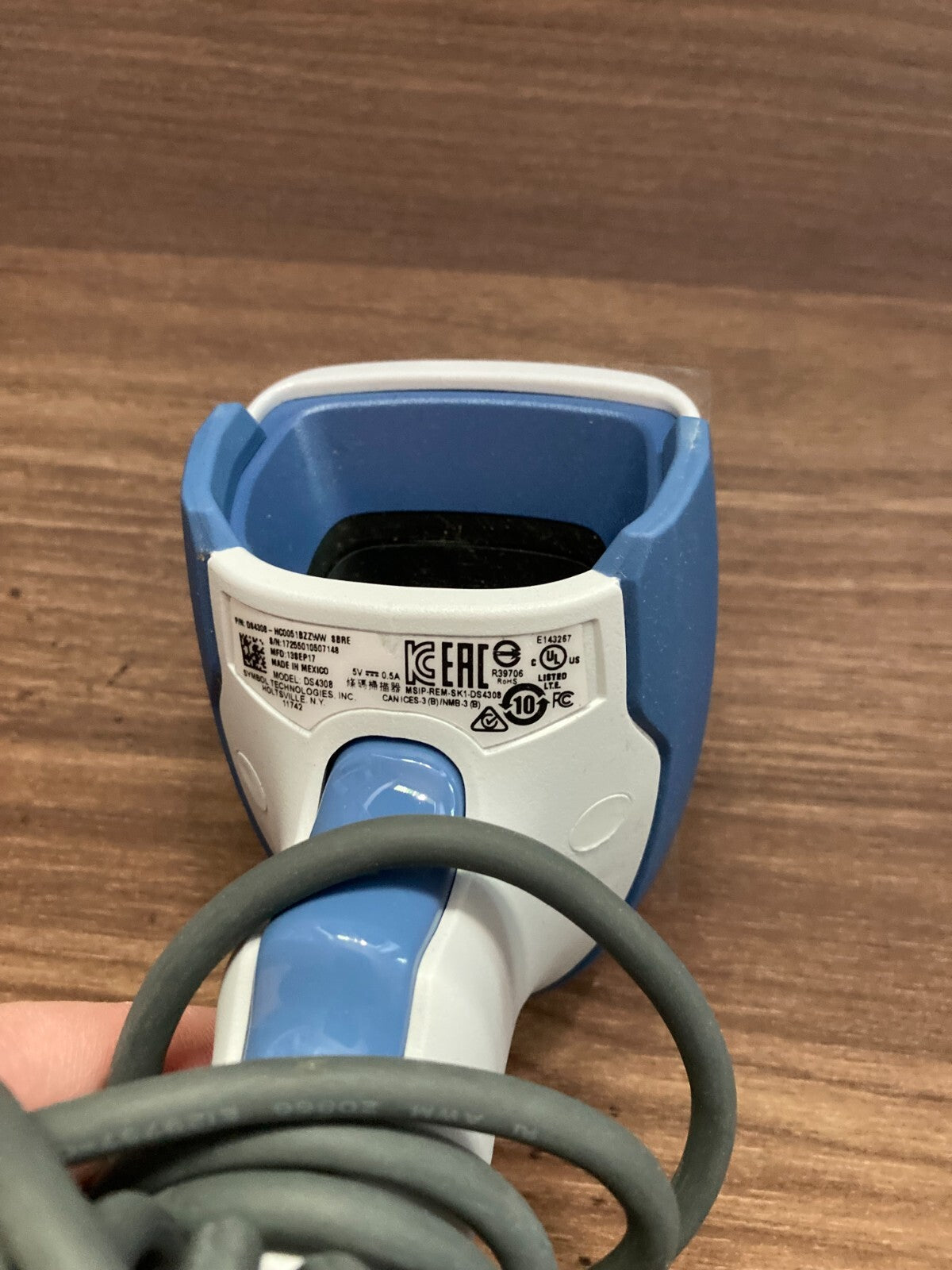 Zebra/Symbol DS4308-SR/HD Corded Area-Imaging USB Handheld Barcode Scanner 1D/2D