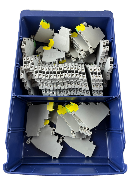 Phoenix Contact DIKD 1.5 Disconnect Terminal Block Lot 50pcs Used Grey DIN