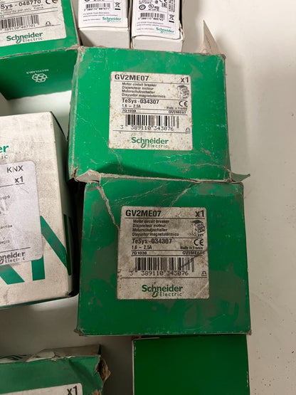 Schneider Electric Industrial Automation Lot – 19pcs LC1D50P7, LRD3357, LR2K0307
