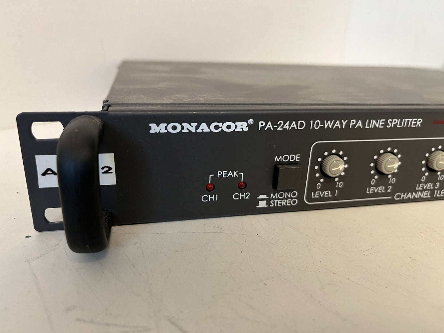 Monacor PA-24AD 10-Way PA Line Splitter Rackmount - Tested & Working