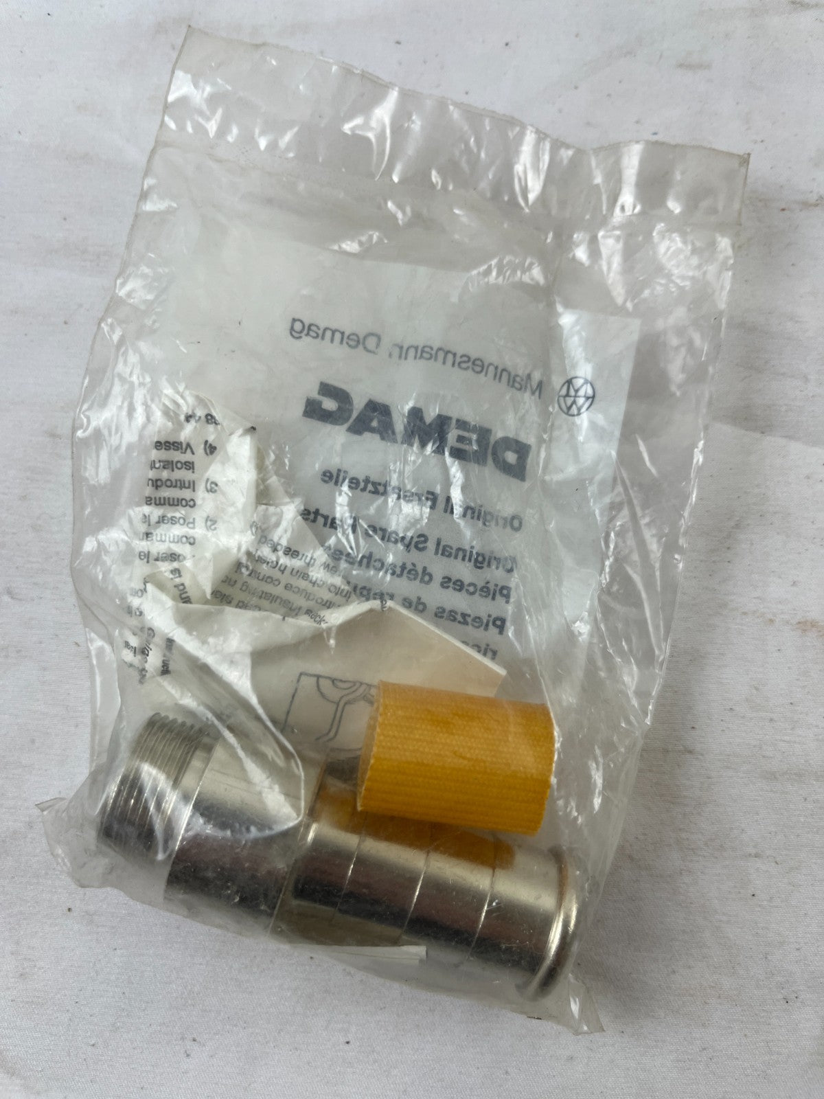 Demag 87224044 Original Spare Part Threaded Metal Fitting New NOS