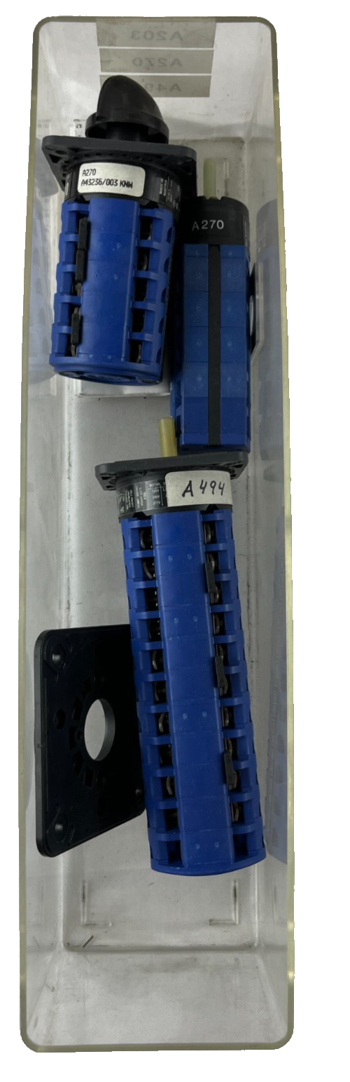 Kraus Naimer Rotary Cam Switch LOT 3pc CA10 CG4 USED Industrial Control Switches