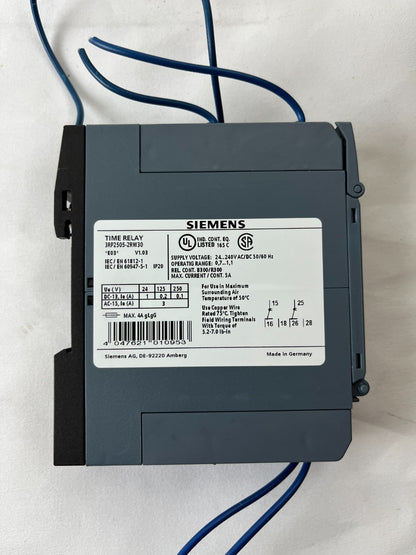 Siemens SIRIUS 3RP2505-2RW30 Multifunction Time Relay 24-240V AC/DC Used Spare
