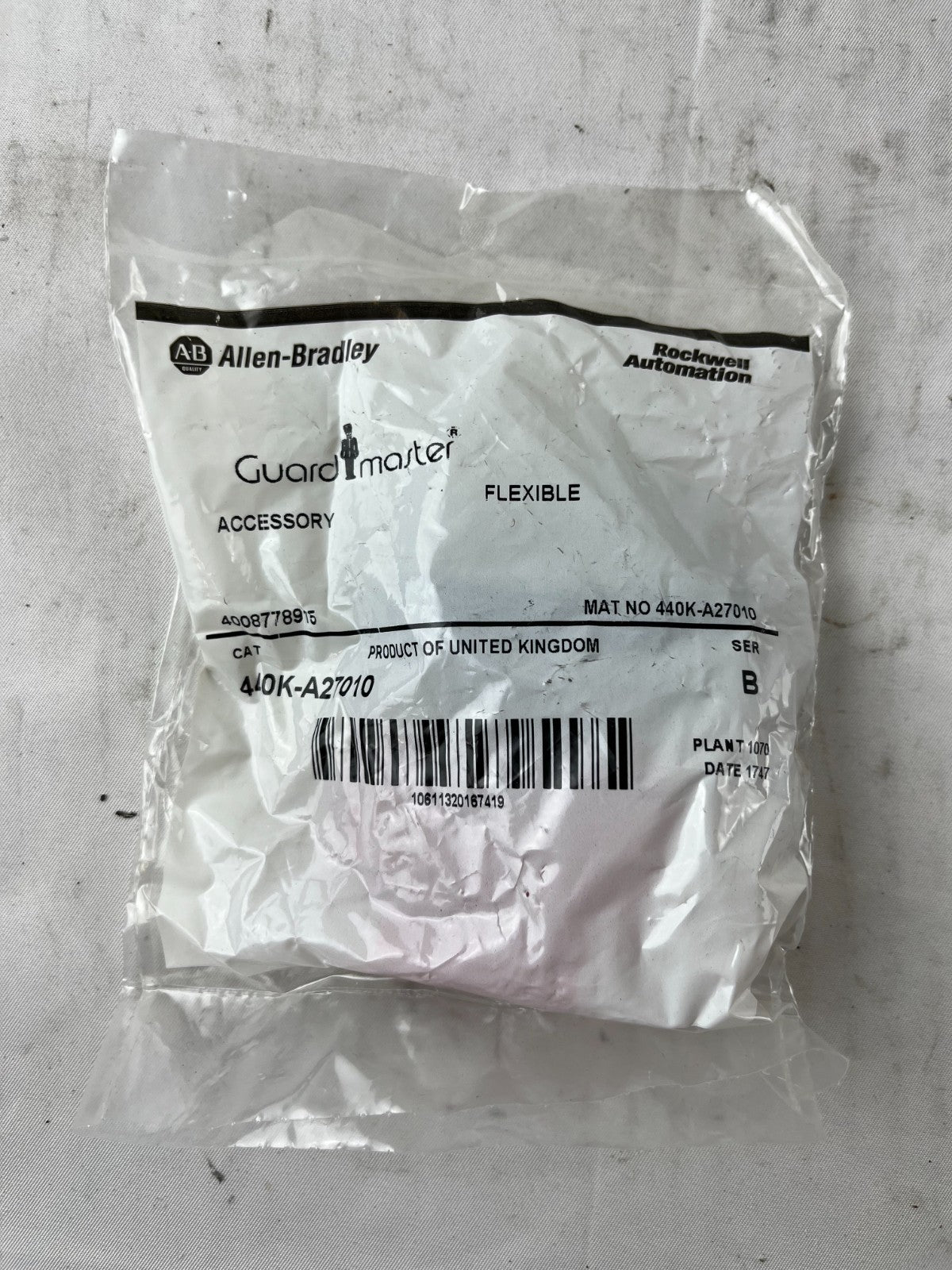 Allen-Bradley 440K-A27010 Guardmaster Flexible Actuator Key NEW Safety Switch