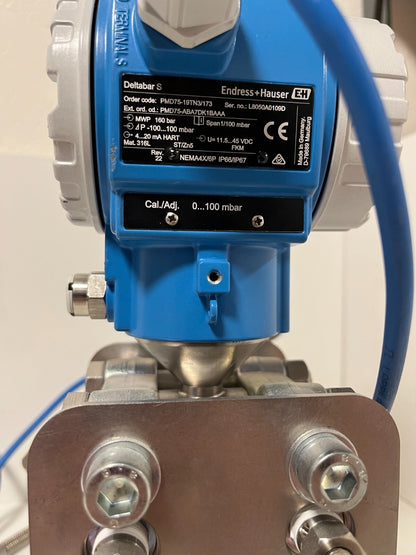 Endress+Hauser Deltabar S PMD75 Differential Pressure Transmitter 4-20mA HART