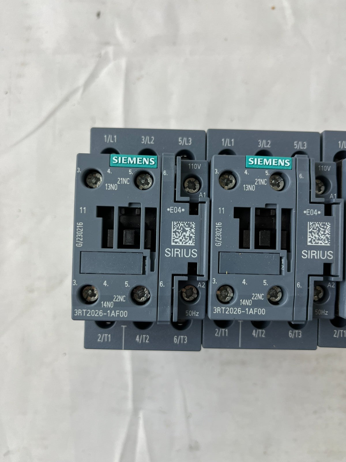Siemens 3RT2026-1AF00 Contactor 110V Coil 3P SIRIUS Used Lot 3 Spare Units