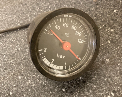 Junkers Bosch Boiler Pressure and Temperature Gauge PN: 8717208027 ZR/ZSR/ZWR