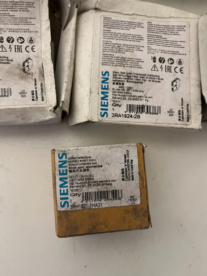 Siemens Industrial Automation Bundle – 7 pcs – New Open Box - Breakers Blocks