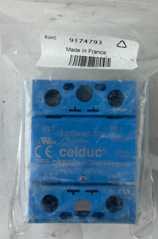 Celduc SO840070 Solid State Relay SSR 60A 275VAC okpac France NEW