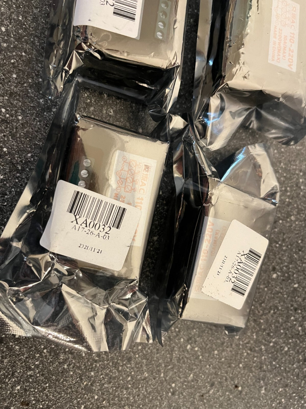 Lot of 4 Brand New Time Control Relay Modules AC 110-220V 100A Max, Sealed