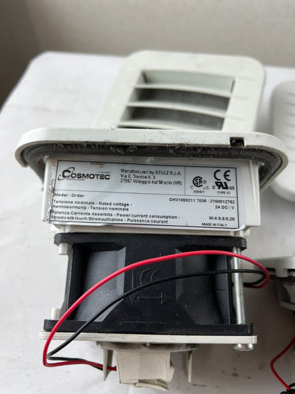 Lot of 4 Cosmotec GSV1000211 Filter Fans 24V DC Enclosure Cooling Used Working