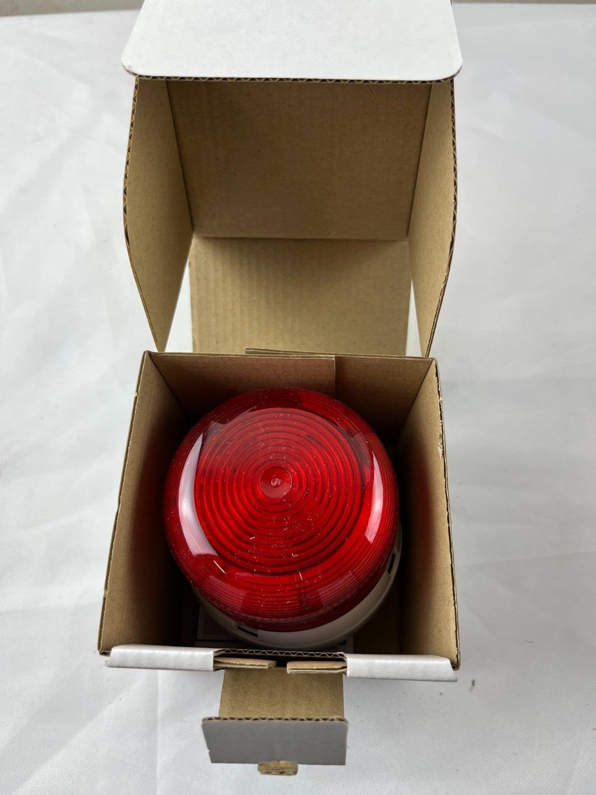 Klaxon QBS-0017 Red Xenon Beacon NEW 230V AC 3W IP65 Flashguard Warning Light UK
