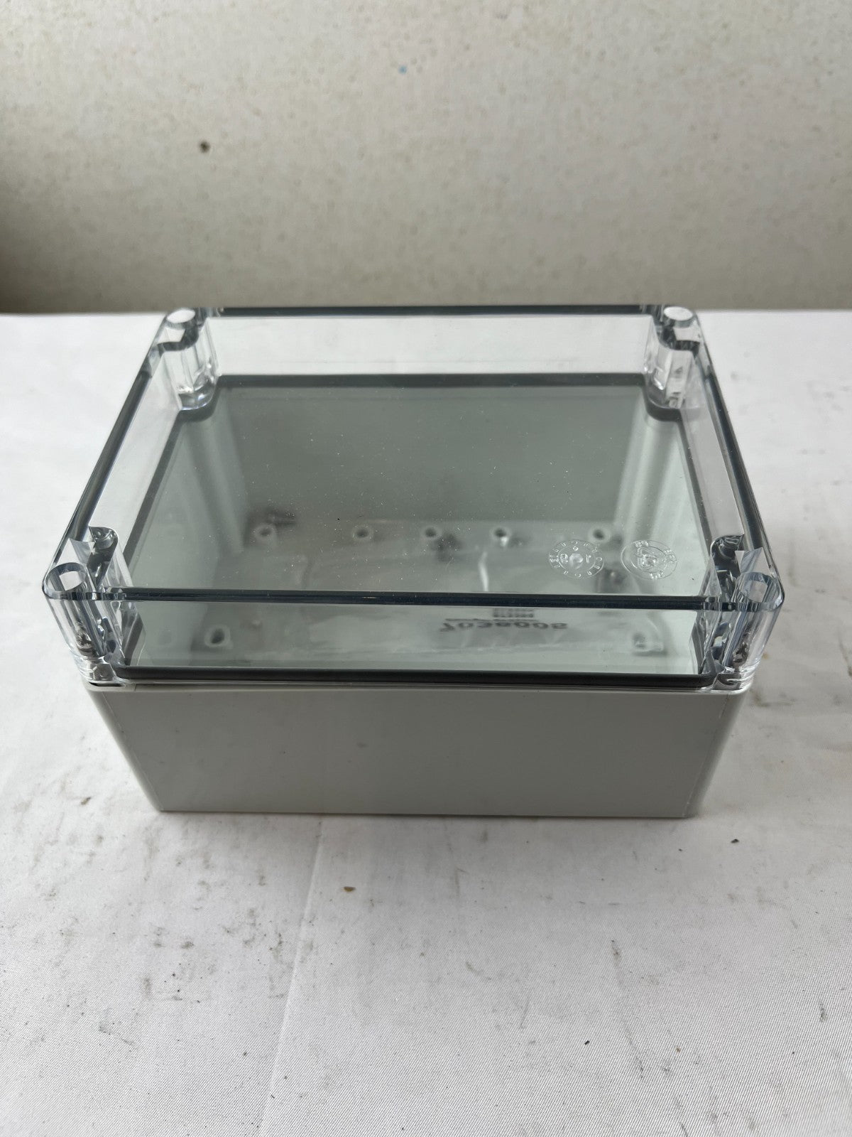 Fibox 703805 Enclosure Clear Lid 148x88mm Grey Base New Spare Unit