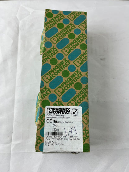 Phoenix Contact UK 5 N Terminal Block 3004362 DIN Rail 50 Pcs NEW Germany Box