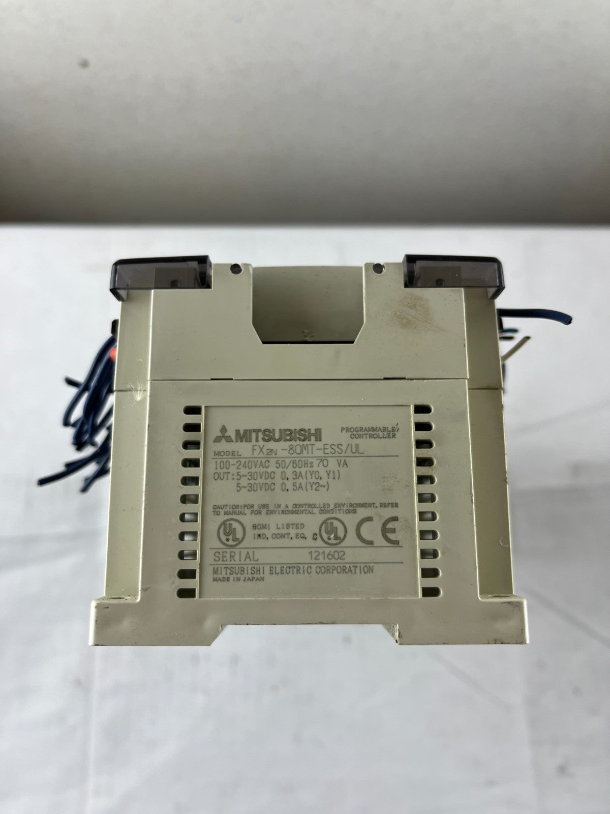 Mitsubishi MELSEC FX2N-80MT-ESS/UL PLC 80 I/O Transistor Unit 100–240VAC Used