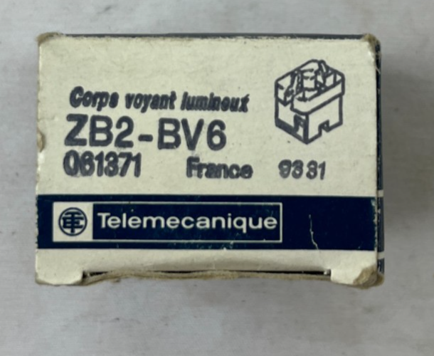 Telemecanique ZB2BV6 Pilot Light Body Indicator Holder New NOS France Spare