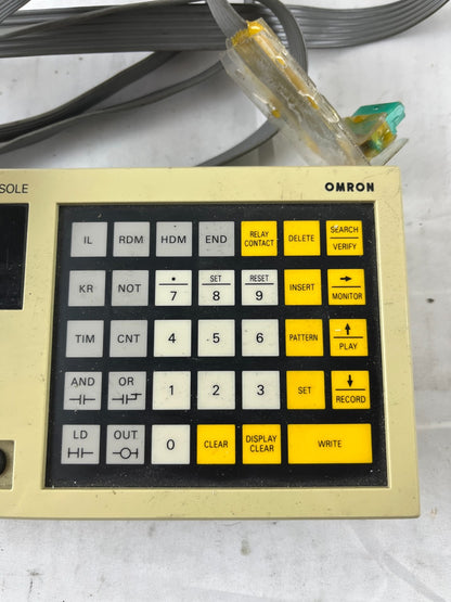 Omron SYSMAC PRO16 Programming Console 3G2A3-PRO16 w/ Cable, Used Working