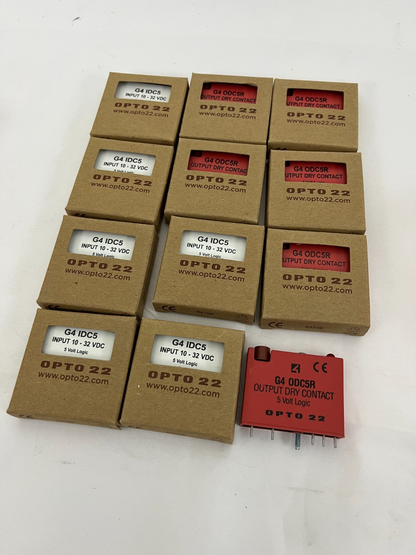 Opto 22 G4 Bundle: 6x IDC5 Input 10–32VDC + 6x ODC5R Output Dry Contact 5V Logic