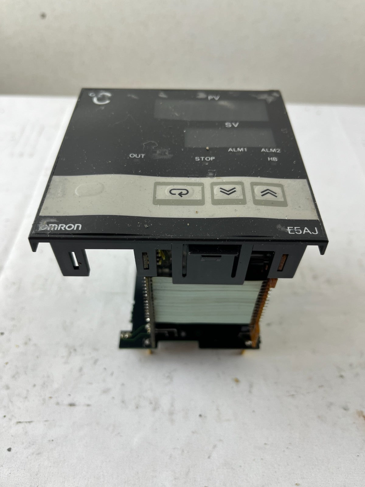 Omron E5AJ-A2HB Temperature Controller 100–240VAC Used Working Spare Unit