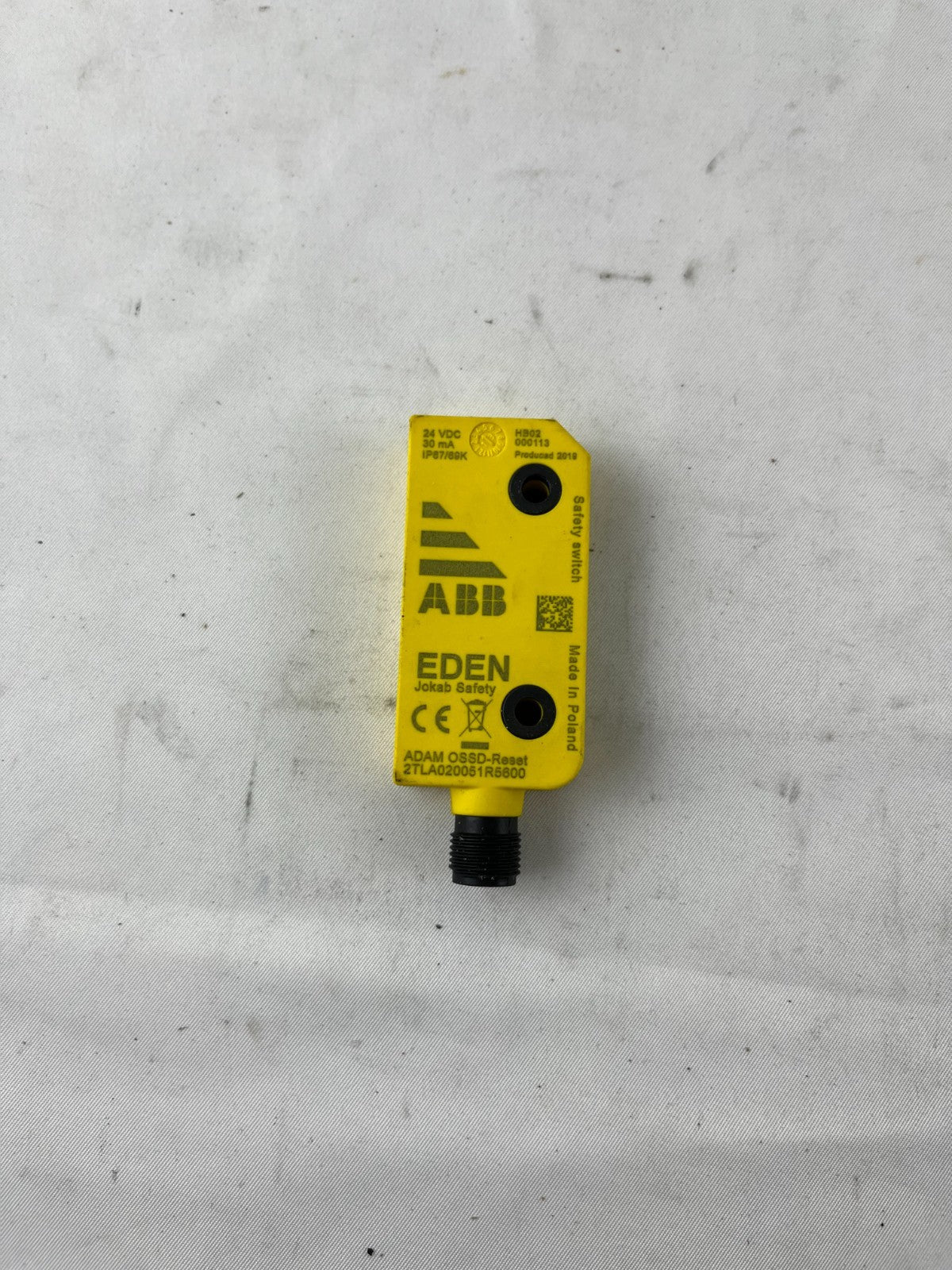 ABB Eden ADAM OSSD-Reset 2TLA020051R6800 Jokab Safety Sensor M12 Sar 25 Sag 10mm