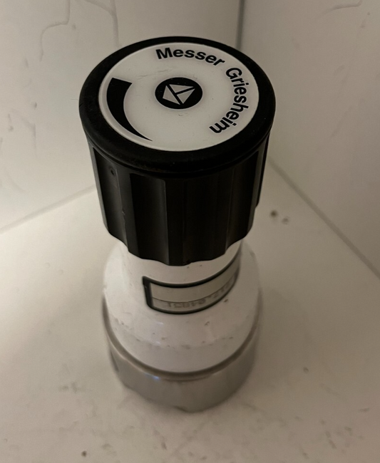 Messer Griesheim Pressure Regulator 40bar/4bar Stainless Steel Used Working