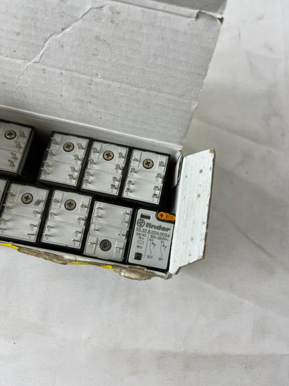 Lot of 9x Finder 55.32.8.024.0054 Plug-In Relays 24V AC DPDT 10A New NOS