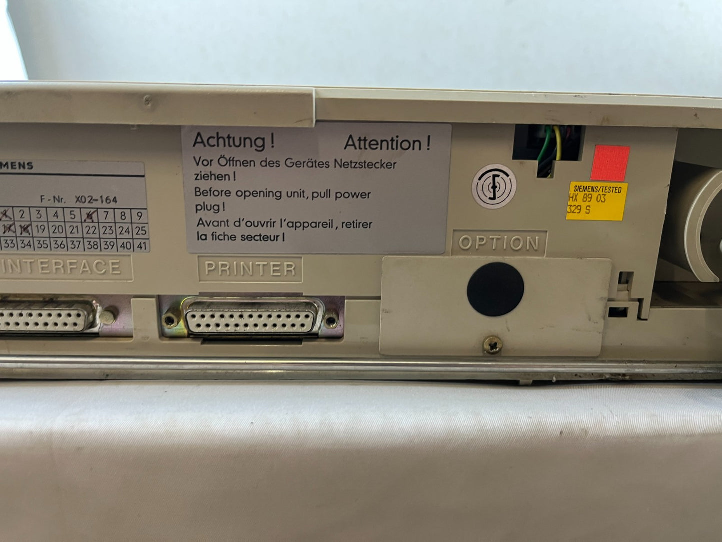 Siemens PG 635 6ES5635-0UA11 SIMATIC S5 Programmer, Serial/Printer, Untested