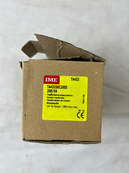 IME TA43250C200S Current Transformer 200/5A TA432 New in Box Spare Unit