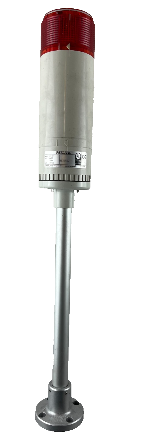 Patlite LU7-02 LED Signal Tower Light Red 24V DC Pole Mount UL CE NEW IP65
