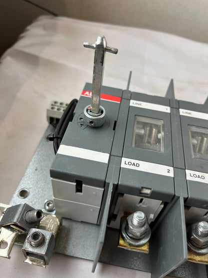 ABB 3‑Pole Load Break / Switch‑Disconnector Assembly ~200 A, Base‑Mounted, Used