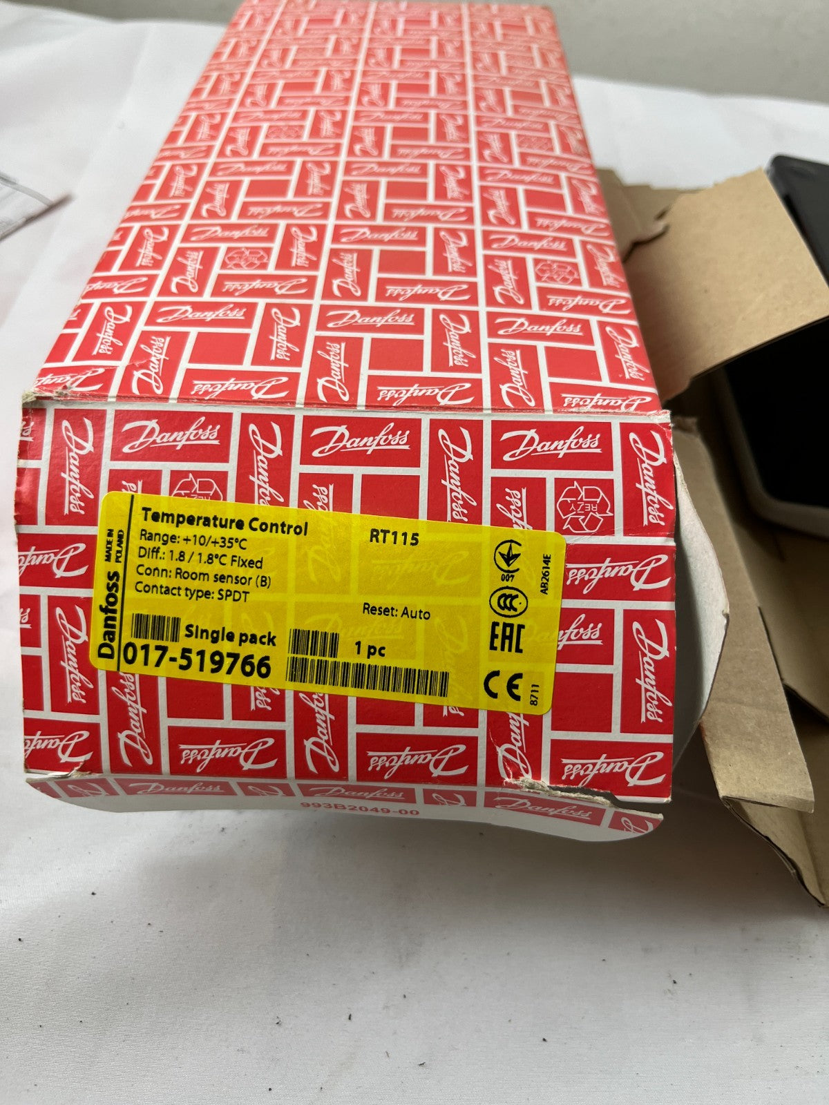 Danfoss RT115 Temperature Control Thermostat 017-519766 SPDT New In Box