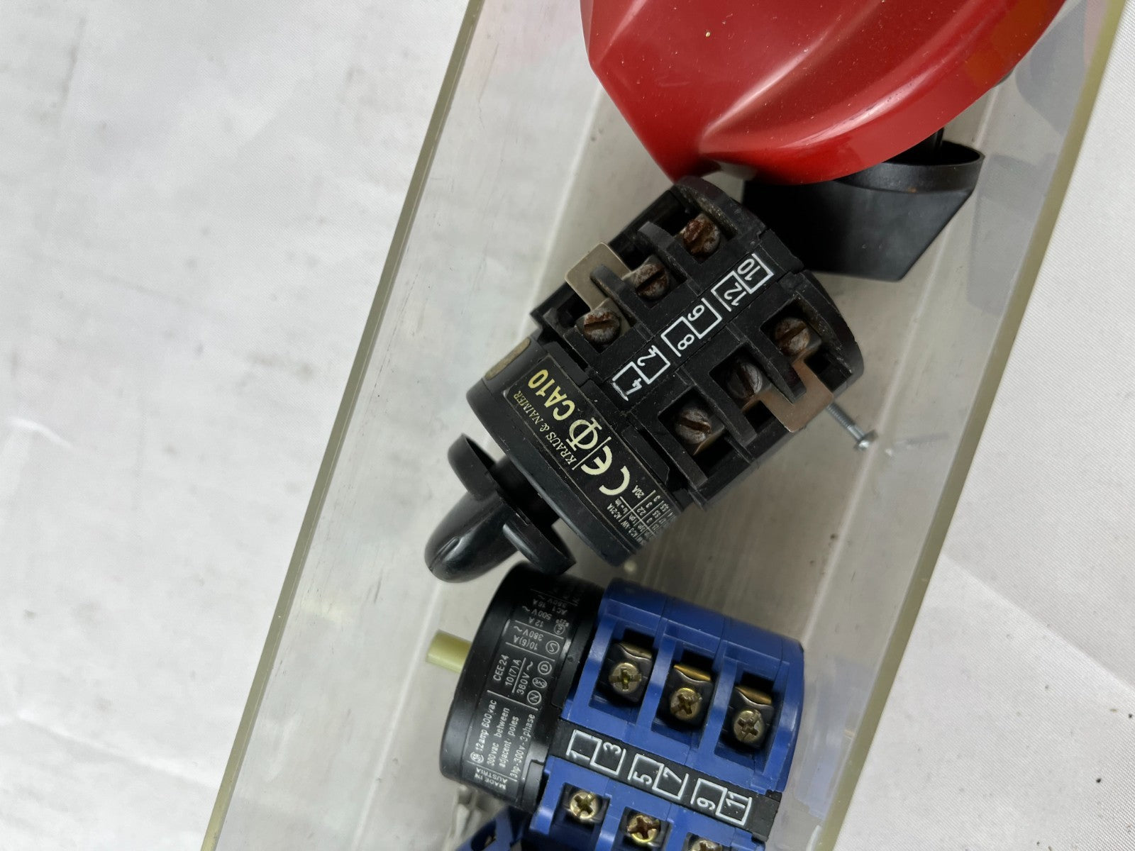 Kraus Naimer Emergency Stop Switch LOT USED Rotary Cam Switch Assembly Parts