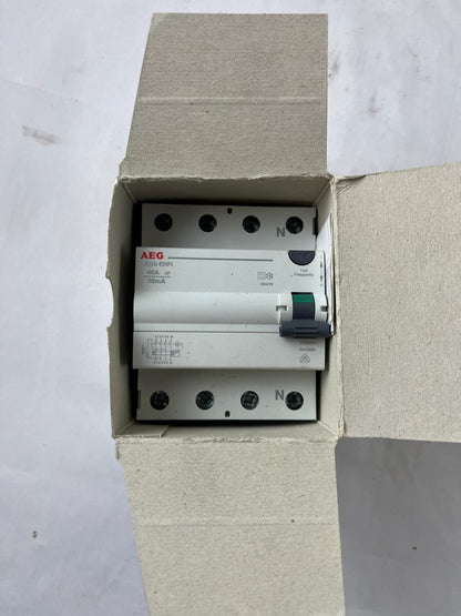 AEG EHFI 40/030-4 4P 40A 30mA RCD Residual Current Device New Spare Unit