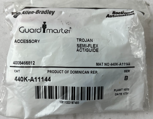 Allen-Bradley 440K-A11144 Guardmaster Trojan Semi-Flex Actuator Guide NEW Spare