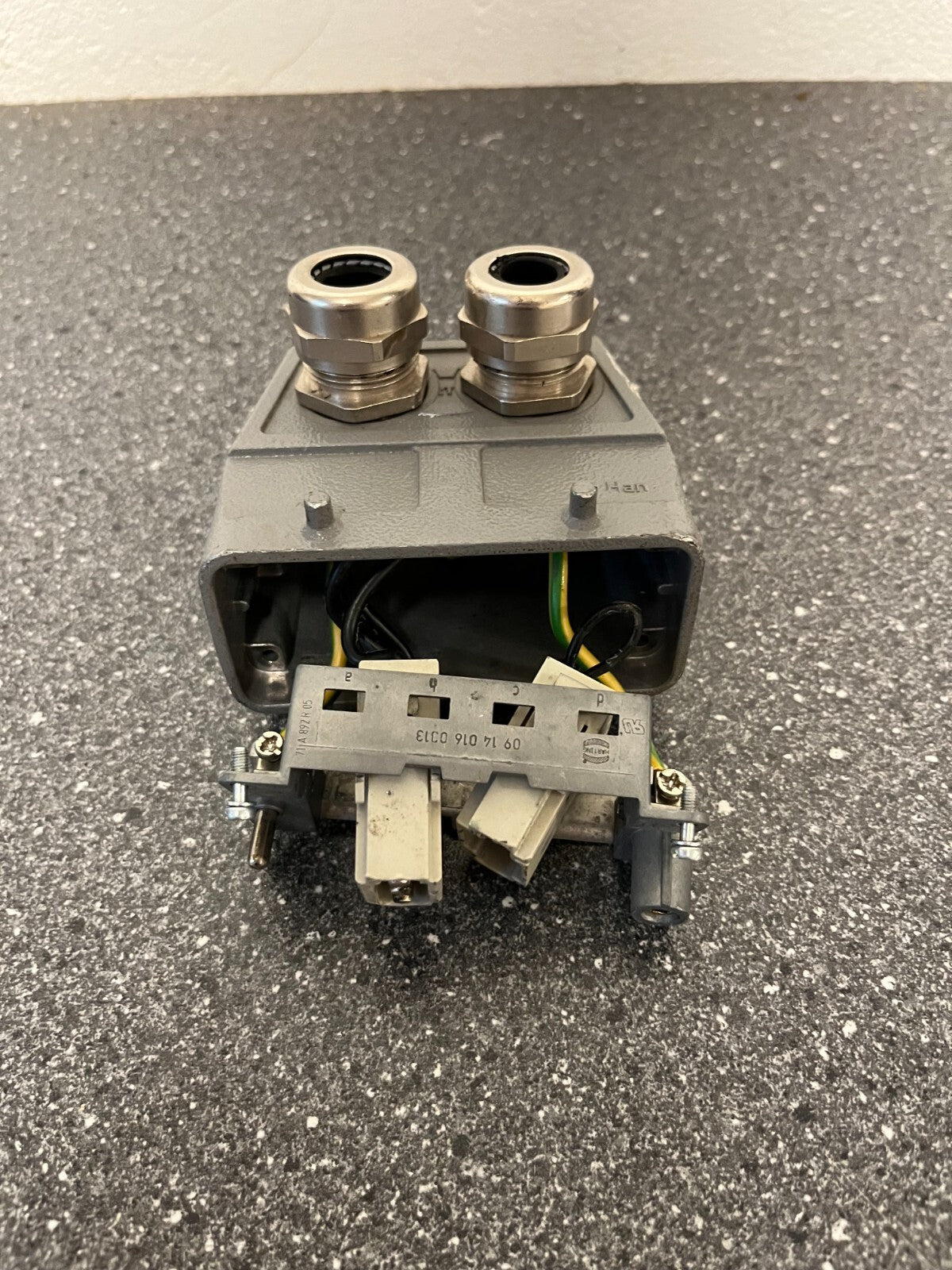 Harting Han Industrial Connector with Mixed Power & Data Modules - Used