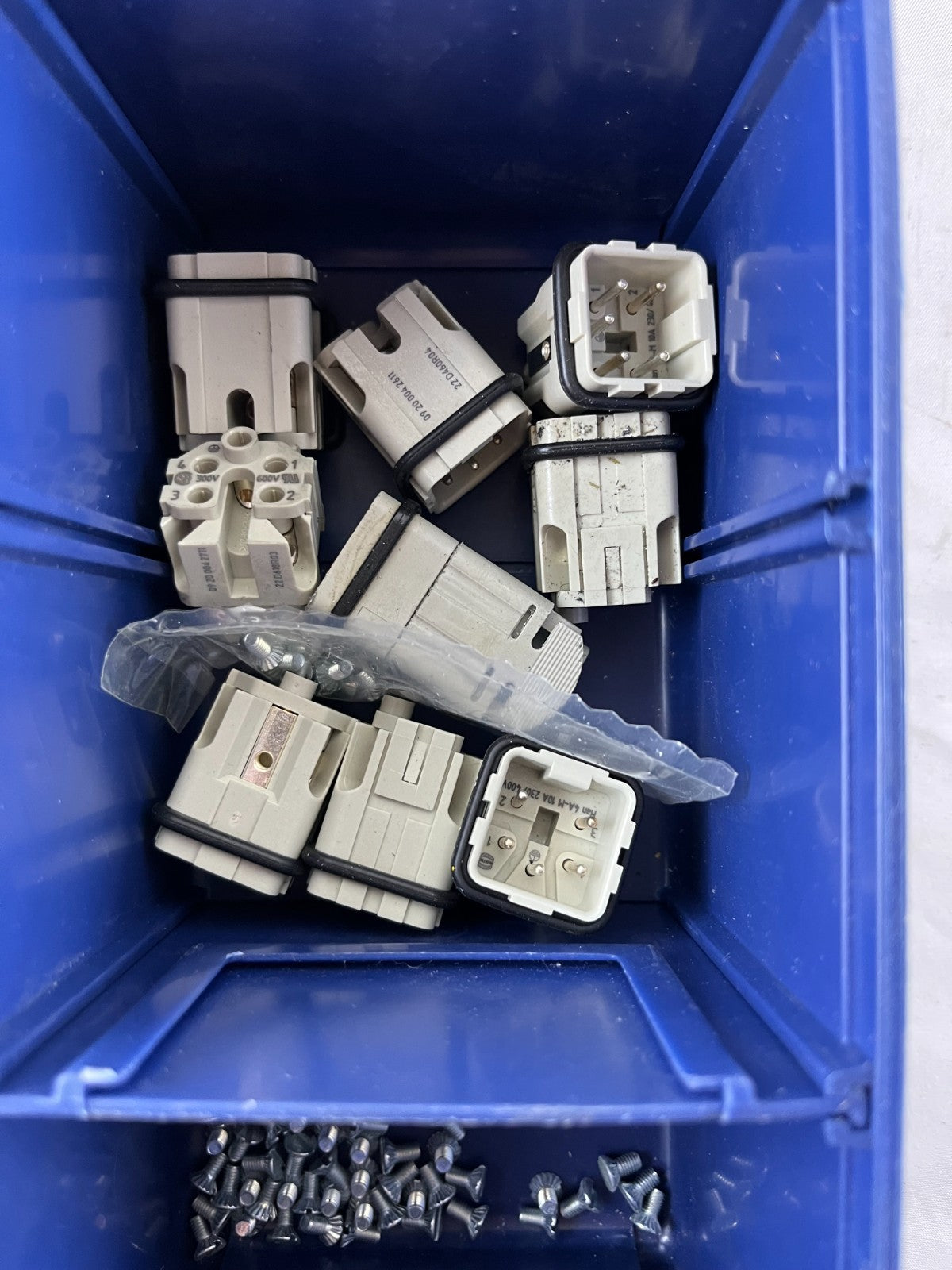 Harting Han Q5/0-M-QL & Q5/0-F-QL Connectors Bundle Used Mixed Spares