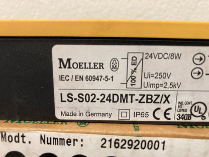 Moeller LS-S02-24DMT-ZBZ/X Safety Position Switch 24VDC IP65 Made in Germany