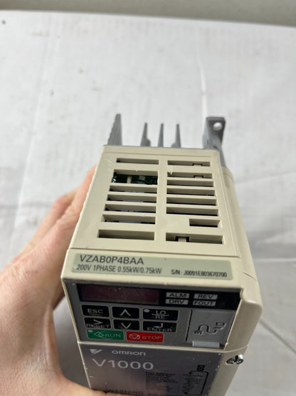 Omron V1000 CIMR-VZAB0P4BAA Inverter Drive 0.55kW 200–240V 1-Phase Used