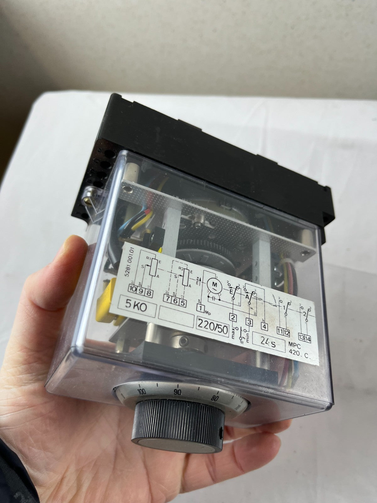 5KO 05012A033 Motor Timer NEW 220V 50Hz 24s Delay MPC 420C Relay Control
