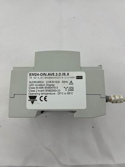 Carlo Gavazzi EM24-DIN.AV5.3.D.IS.X 3-Phase Energy Meter DIN Rail RS485 Modbus
